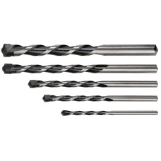 Набір свердлів по бетону з твердосплавними напайками Graphite 57H350 Набір свердлів по бетону з твердосплавними напайками Graphite 57H350