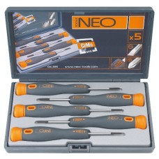 Набір викруток прецизійних 5 шт Neo Tools 04-225 Набір викруток прецизійних 5 шт Neo Tools 04-225