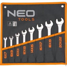 Набір ріжкових двосторонніх ключів 8 од. Neo Tools 09-851 Набір ріжкових двосторонніх ключів 8 од. Neo Tools 09-851