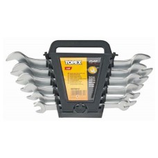 Ключі ріжкові двосторонні, сталь CrV, 6 од. Topex 35D655 Ключі ріжкові двосторонні, сталь CrV, 6 од. Topex 35D655