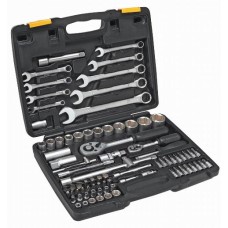 Набір торцевих ключів 1/4, 1/2 82 од. Topex 38D686 Набір торцевих ключів 1/4, 1/2 82 од. Topex 38D686