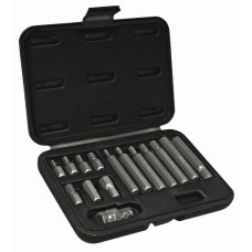 Набір шестигранних насадок S2 15 шт. Topex 39D390 Набір шестигранних насадок S2 15 шт. Topex 39D390