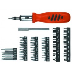 Отвертка с держателем и сменными наконечниками 52 шт Top Tools 39D357
