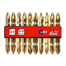 Змінні наконечники PH2 x 60 мм, 10 шт. Top Tools 39D382 Змінні наконечники PH2 x 60 мм, 10 шт. Top Tools 39D382