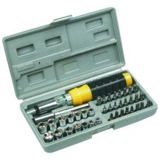 Викрутка з тримачем та змінними наконечниками 40 шт Top Tools 39D386 Викрутка з тримачем та змінними наконечниками 40 шт Top Tools 39D386