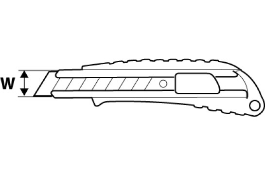 Нож строительний лезвие 18 мм Topex 17B428