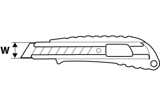 Нож с отламывающимся лезвием 18 мм Top Tools 17B528